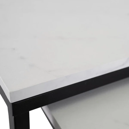 Zestaw Stolików ORI Biały Marmur