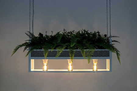 MOOSEE lampa wisząca / kwietnik SEMIRA    100 INDUSTRIAL biała