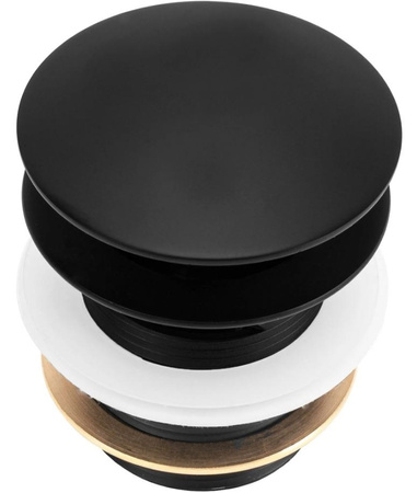 KOREK UNIWERSALNY DO WANNY CZARNY