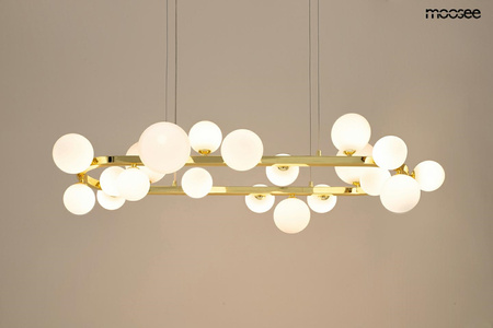 MOOSEE lampa wisząca ALURE OVAL 120       złota/mleczna