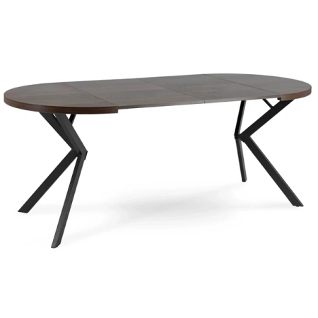 Stół LUGO 90-190 cm Orzech/Czarny