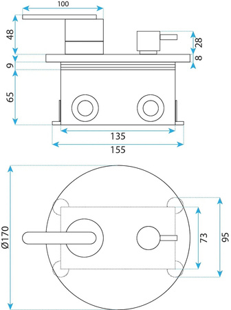 ZESTAW NATRYSKOWY PODTYNKO JS-1180B ONTARIO CZARNY
