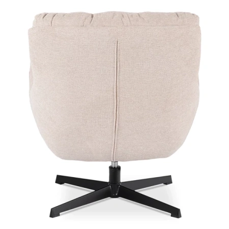 Fotel Wypoczynkowy Obrotowy REAL Kremowy