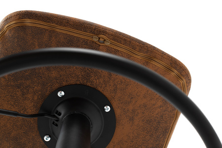 Krzesło barowe STOR PU regulowane  brązowe