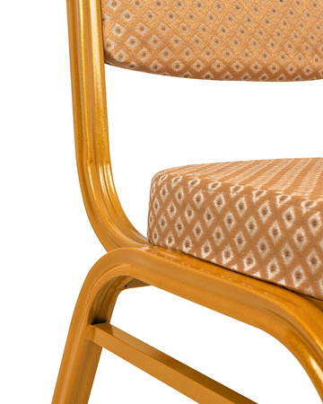 Krzesło bankietowe / konferencyjne HERA   beżowe / złote