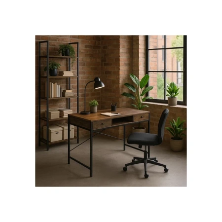 Biurko STEP 123 cm Brązowe/Czarne