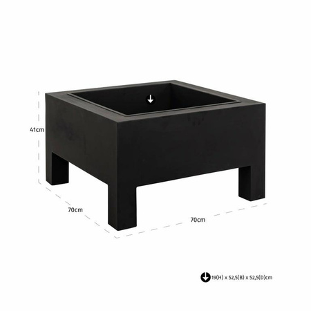 RICHMOND palenisko ogrodowe NERIUM        czarne