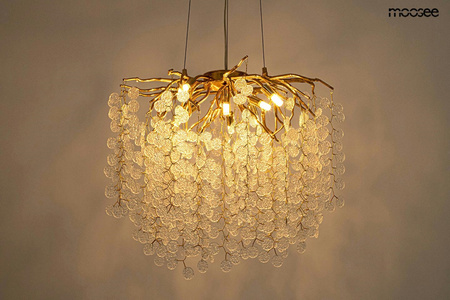 MOOSEE lampa wisząca RIVIERA 60 złota /   clear