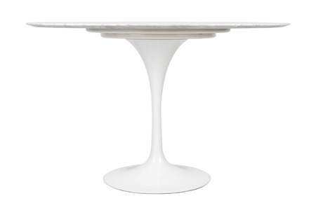 Stół TULIP MARBLE 120 CARRARA biały -     marmur, metal