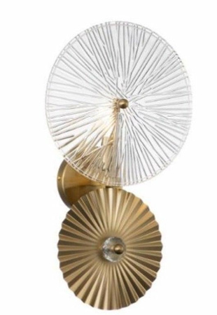 RICHMOND lampa ścienna OTIS szczotkowane  złoto