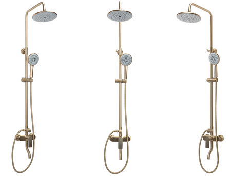 ZESTAW NATRYSKOWY VERSO ZŁOTY SZCZOTKOWANY