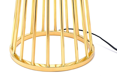 MOOSEE lampa podłogowa HOLMES złota       z czarnym kloszem