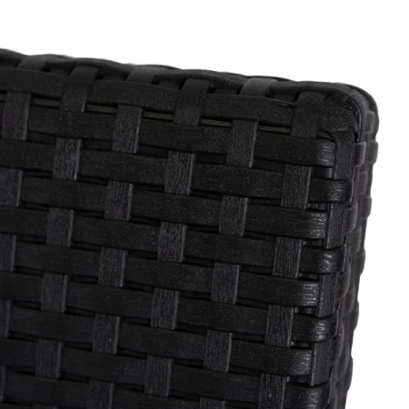 Sofa Ogrodowa FLINT Technorattan Czarna