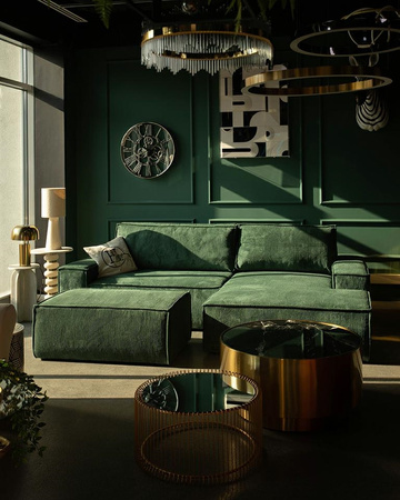 Narożnik PILLOW M prawy z funkcją spania  zielony