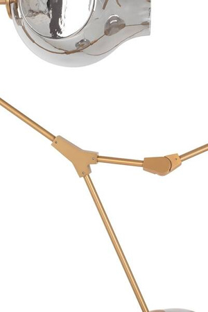 Lampa wisząca SPLIT 9 GOLD  złota / dymiona