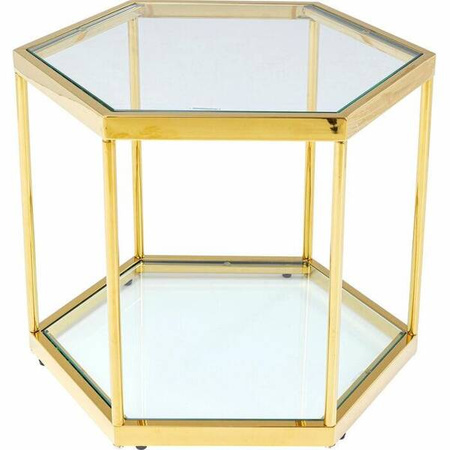 KARE stolik kawowy COMB GOLD 45 złoty