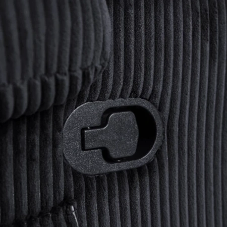 Fotel TORRES Czarny Sztruksowy