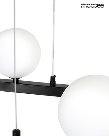 MOOSEE lampa wisząca ALURE OVAL 120       czarna/mleczna