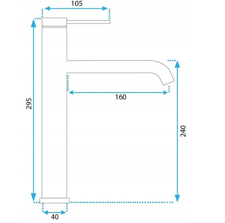 BATERIA UMYWALKOWA JS-B311-1BRG CLIF MIEDŹ SZCZ WY