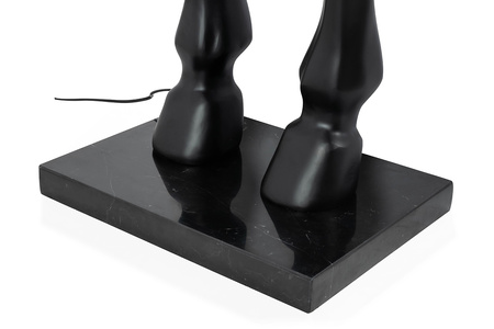 MOOSEE lampa podłogowa KOŃ HORSE STAND    M czarna - włókno szklane