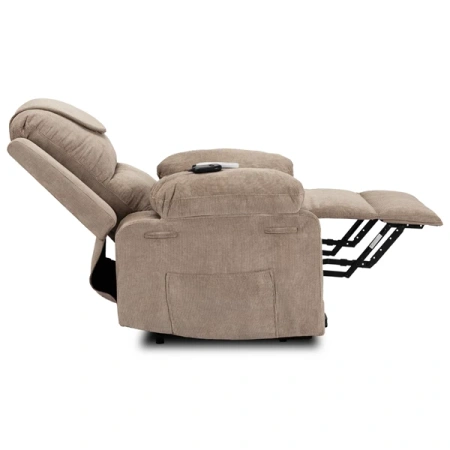 Fotel Masujący z Funkcją Wstawania FENIX Beżowy