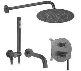 ZESTAW NATRYSKOWO-WANNOWY Z WYLEWKĄ LUNGO TYTAN