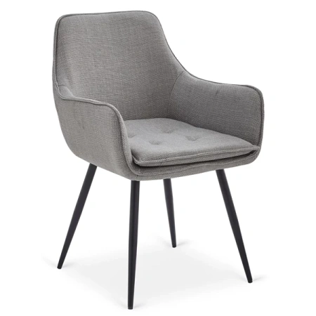 Krzesło EDRICK Tkanina Szare