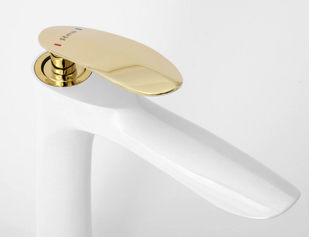 BATERIA UMYWALK JS-B215WG  ORBIT BIAŁA/ZŁOTA NISKA