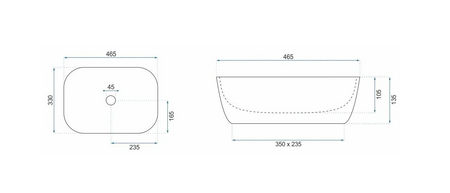 UMYWALKA BELINDA BRUSH GOLD/WHITE - NABLATOWA