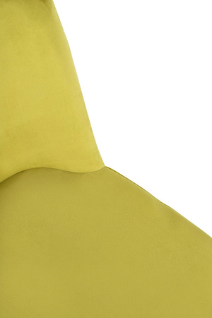 Krzesło DIEGO jasnozielone - welur,       podstawa czarno złota