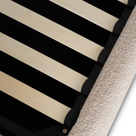 Łóżko 160x200 BRISTOL Beżowe Z Pojemnikiem