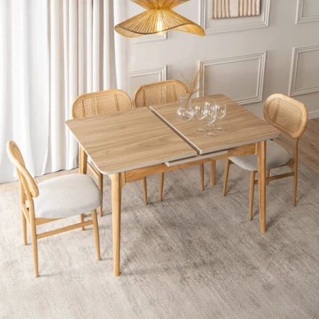 Stół Ceramiczny SAMER 138-178 cm Dąb