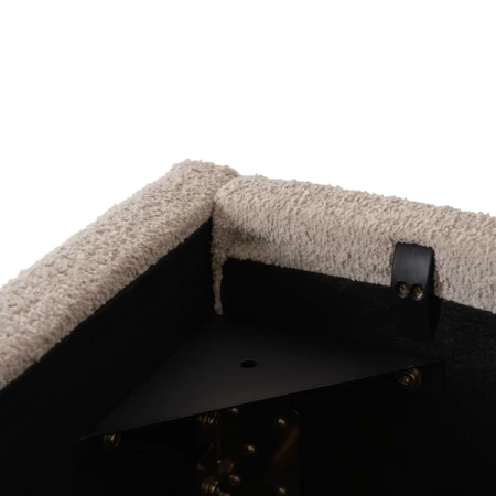 Łóżko 160x200 BRISTOL Beżowe Z Pojemnikiem