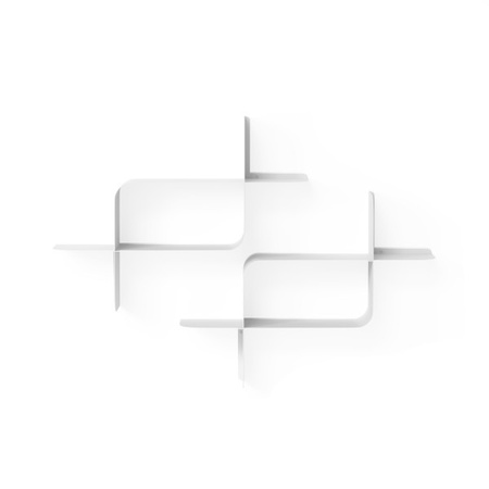 UMBRA zestaw 2 półek ściennych MONTAGE    biały