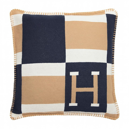 Poduszka dekoracyjna SHP PARIS HOME       granatowa / brązowa