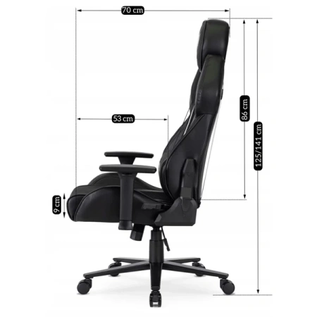 Fotel Obrotowy NEXON Czarny/Biały