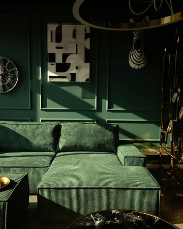 Narożnik PILLOW M prawy z funkcją spania  zielony