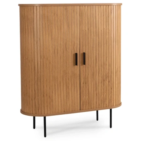 Komoda Dwudrzwiowa Rozsuwana 100 cm TRISH Dąb