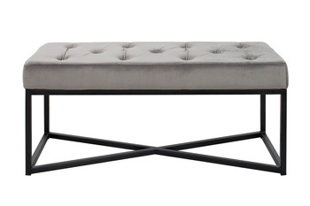 KARE ława CROSSOVER 90x40 cm szara