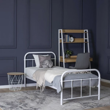 Łóżko 90x200 cm PABLO Białe