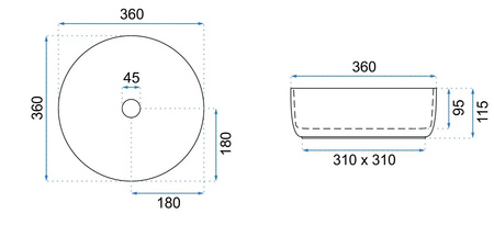 UMYWALKA SAMI L.BLUE SHINY - NABLATOWA