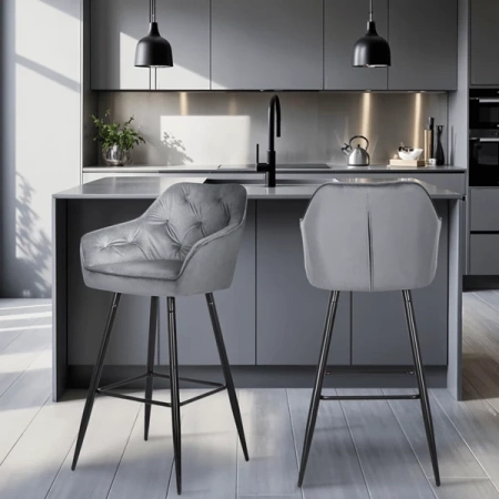 Hoker SALEM Szare Welurowe