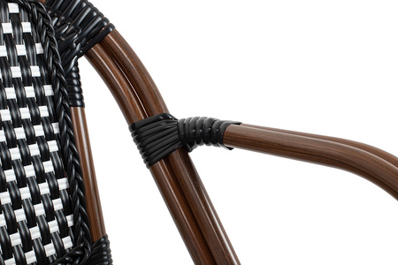 Krzesło ogrodowe CAFE PARIS ARM brązowe   rattan