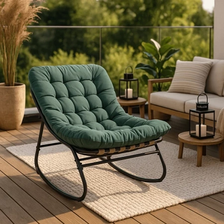 Fotel Bujany AURORA Zielony