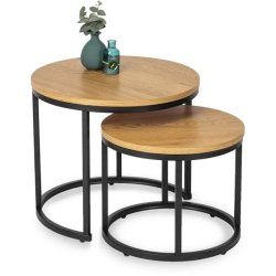 Zestaw Stolików DELIA Dąb Złoty