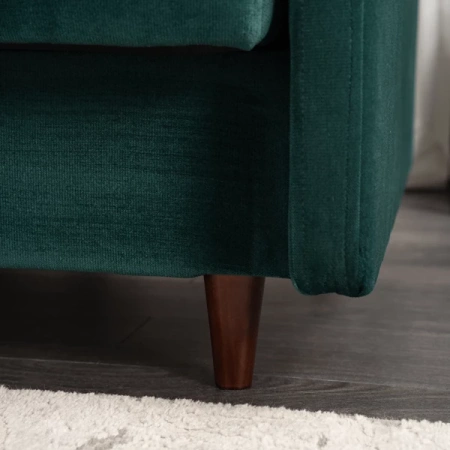 Sofa TIVOLI Zielona Welurowa