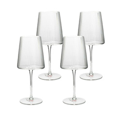 KARE komplet 4 kieliszków do wina RIFFLE  760 ml