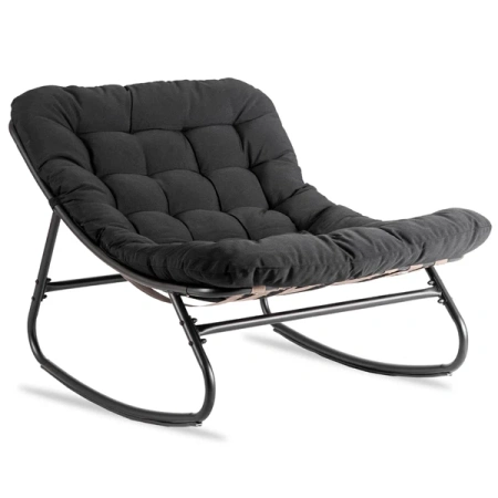 Fotel Bujany AURORA Czarny