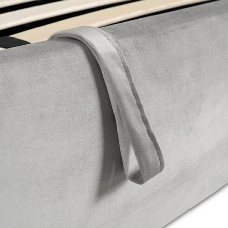 Łóżko 180x200 BRISTOL Szare Z Pojemnikiem