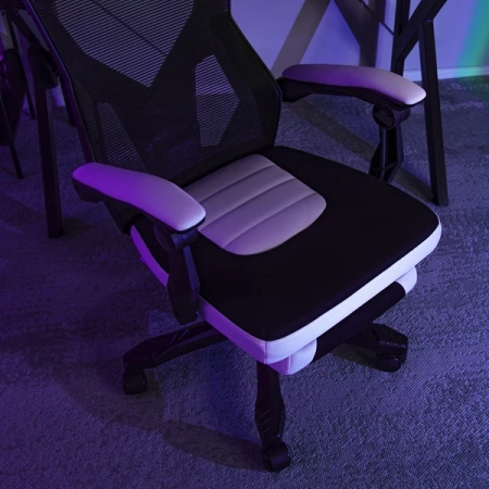 Fotel Obrotowy BING Czarny/biały